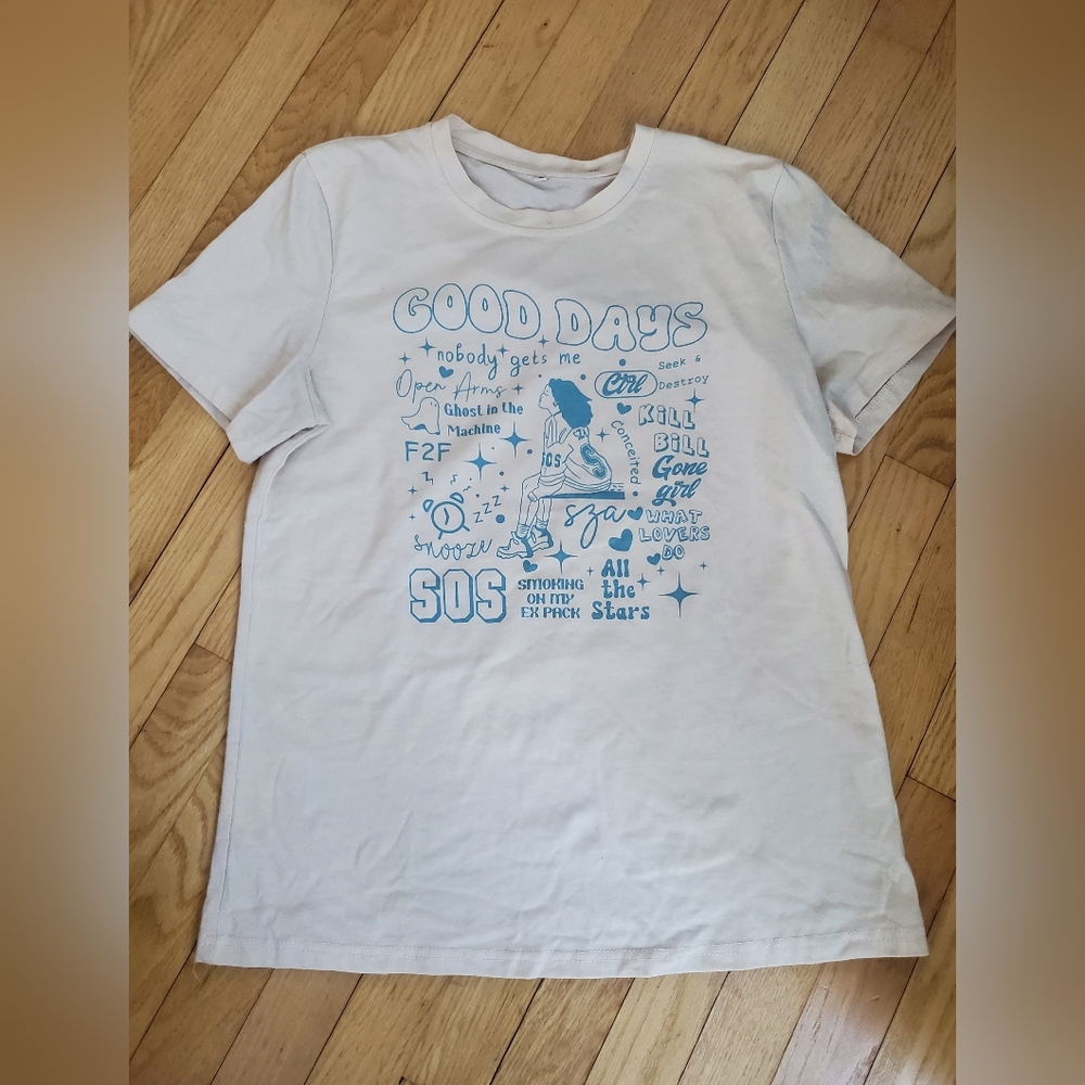 Sza Good Days Doodle Tee Shirt • Medium Women's Shirt